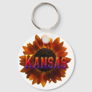 Porte-clés Kansas avec tournesol