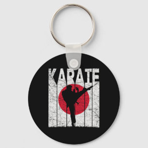 Porte-clés Karaté Arts Martiaux Vintages Retro Karate Japonai
