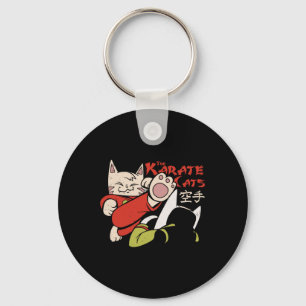 Porte-clés Karate Chat Pour Hommes Femmes Enfants