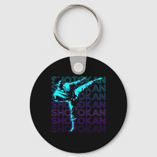 Porte-clés Karaté de Shotokan Japonais Arts Martiaux Retro