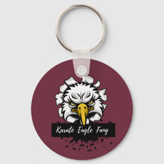 Porte-clés Karaté Eagle Fang T-Shirt Ornement en céramique Je