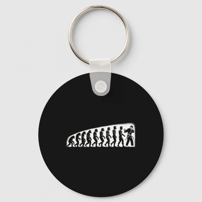 Porte-clés Karate Evolution Mma Kickboxing Muay Thai Jiu Jits (Recto)
