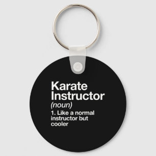 Porte-clés Karate Instructeur Définition Funny Martial Arts T
