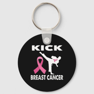 Porte-clés Karate Kick Cancer du sein Sensibilisation rose 1