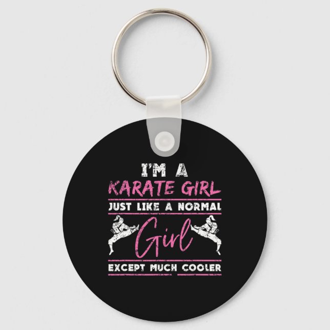 Porte-clés Karate Lover Athlete Femmes Cadeau Karate (Recto)
