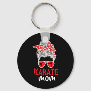 Porte-clés Karate Maman Messy Bun Karate Mama Karate Mother