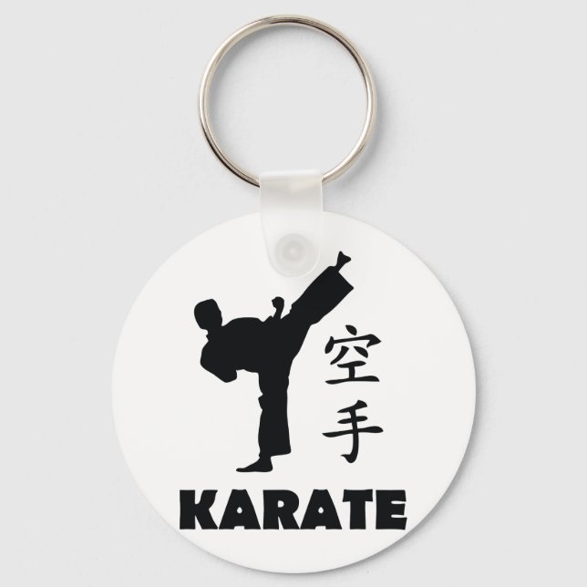 Porte-clés karate man chinese symbols icon (Recto)
