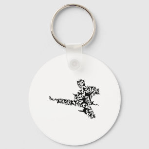 Porte-clés Karate Martial Arts Flying Boxer Kickboxer T