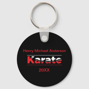 Porte-clés Karate Martial Arts Rouge