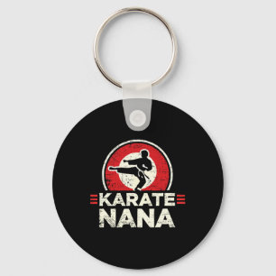 Porte-clés Karate Nana Retro Kick Silhouette