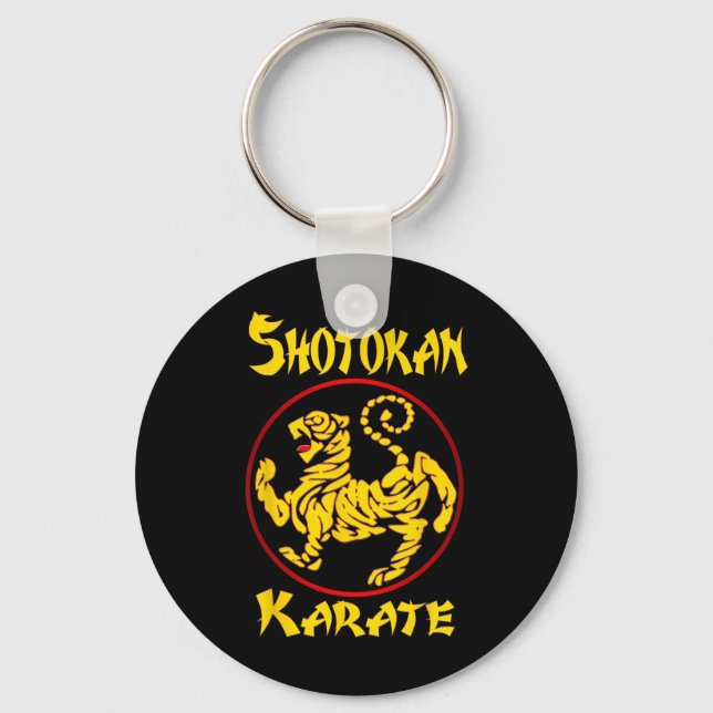 Porte-clés Karate Shotokan Tiger Arts Martiaux (Recto)