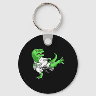 Porte-clés Karate T-rex Dino Elève Dinosaure Professeur Karat