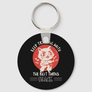 Porte-clés Karate Vêtements Karate Citation Vêtements Chats