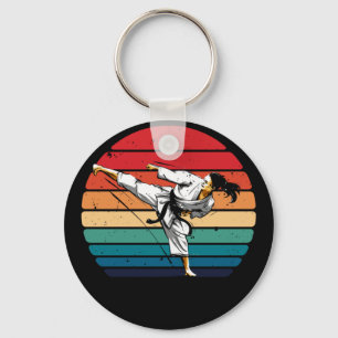 Porte-clés Karaté vintage Arts martiaux femmes