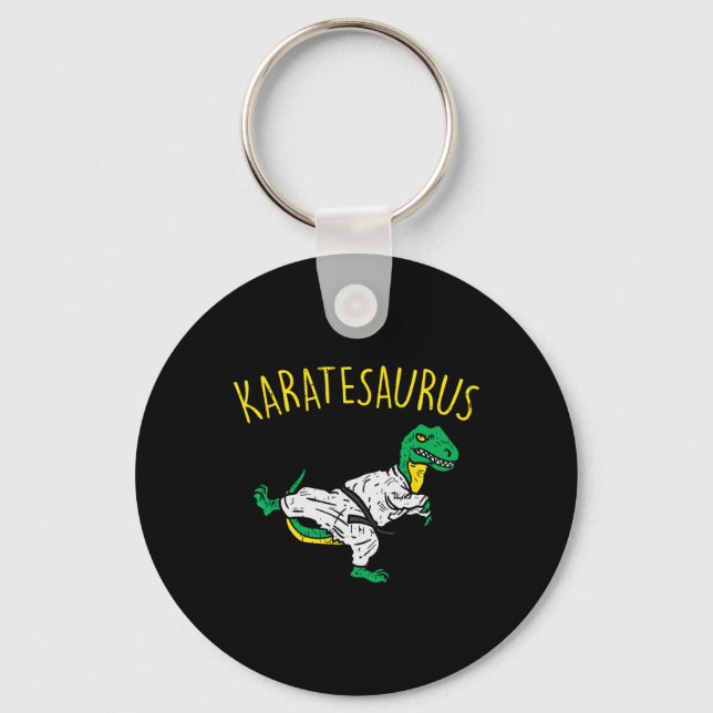 Porte-clés Karatesaurus Trex Karaté Drôle Dinosaure Arts Mart (Recto)