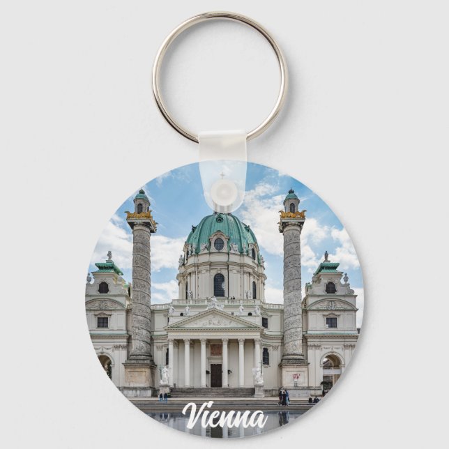 Porte-clés Karlskirche in Vienna, Austria (Recto)