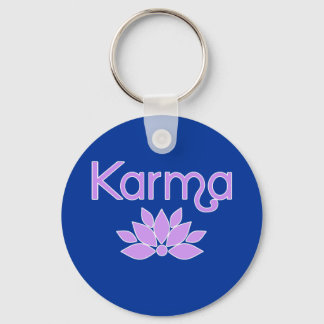 Porte-clés Karma avec chemise à fleurs Lotus