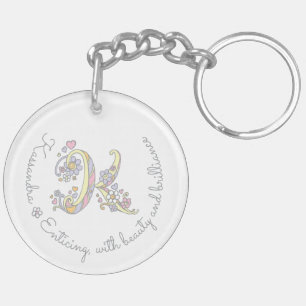 Porte-clés Kassandra monogramme K nom et signification