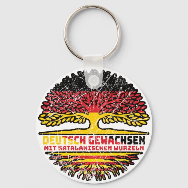 Porte-clés Katalonien Katalanisch Deutsch Deutschland Baum (Recto)
