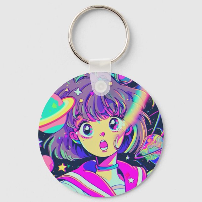 Porte-clés Kawaii Anime Porte - clé fille (Recto)