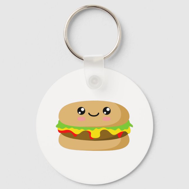 Porte-clés Kawaii Burger (Recto)