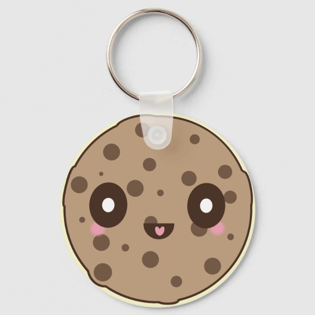 Porte-clés Kawaii Cookies puce chocolat (Recto)