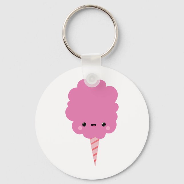Porte-clés Kawaii Cotton Candy (Recto)