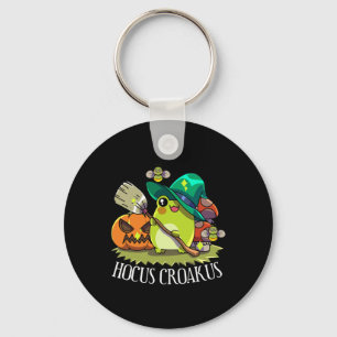Porte-clés Kawaii Frog Sorcière Casquette Cottagecore Hocus e