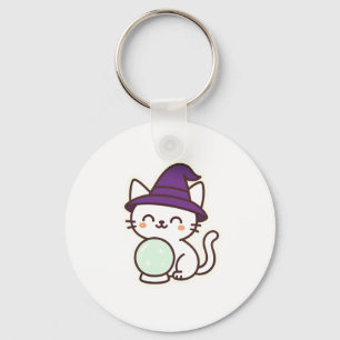 Porte-clés Kawaii Halloween Chat - Magique & Adorable Éffraya