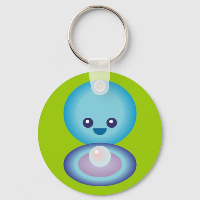 Porte-clés Kawaii Happy Clam (Recto)