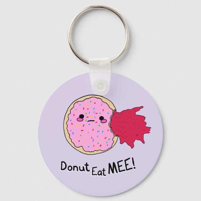 Porte-clés Kawaii Jam Donut Mange Moi (Recto)