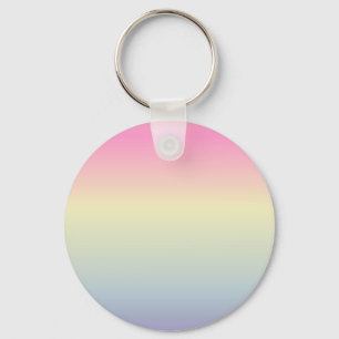 Porte-clés kawaii mignon licorne rose pastel couleurs arc-en-