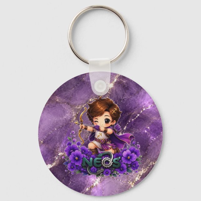 Porte-clés Kawaii Neos Zodiaque Sagittaire (Recto)
