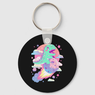 Porte-clés Kawaii Pastel Goth Déplaisant Cute Chibi Dinosaur