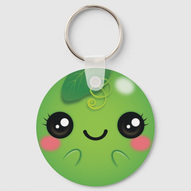 Porte-clés Kawaii Pea (Recto)