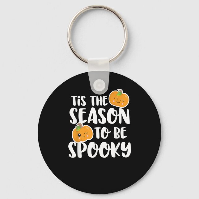 Porte-clés Kawaii Pumpkin Tis The Season Spooky (Recto)