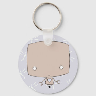 Porte-clés Kawaii Robot (purple firefly print)