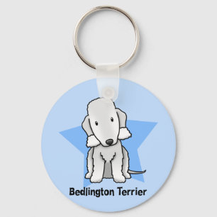 Porte-clés Kawaii Star Bedlington Terrier