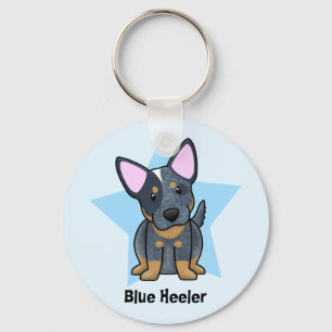 Porte-clés Kawaii Star Blue Heeler