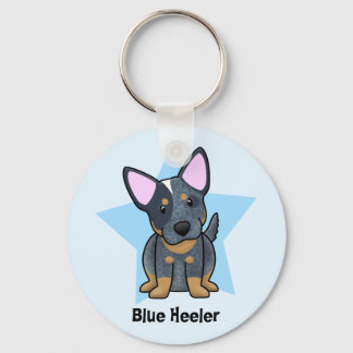 Porte-clés Kawaii Star Blue Heeler