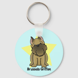 Porte-clés Kawaii Star écrasé Bruxelles Griffon
