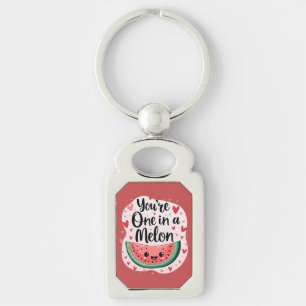 Porte-clés Kawaii "Vous êtes Un dans un Melon" Mignon Pun Cit