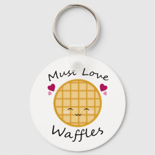 Porte-clés Kawaii Waffle