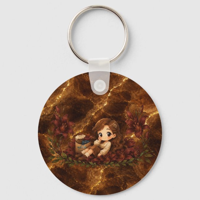 Porte-clés Kawaii Zodiac Neos Vierge (Recto)