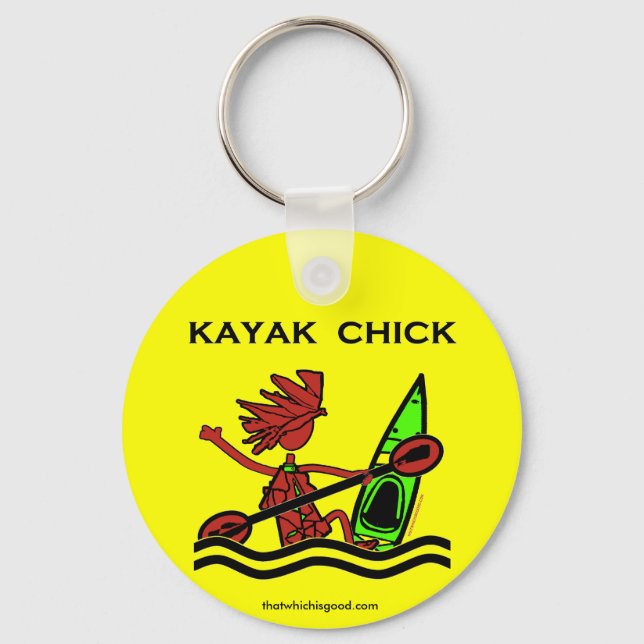 Porte-clés Kayak Chick Designs & Things (Recto)