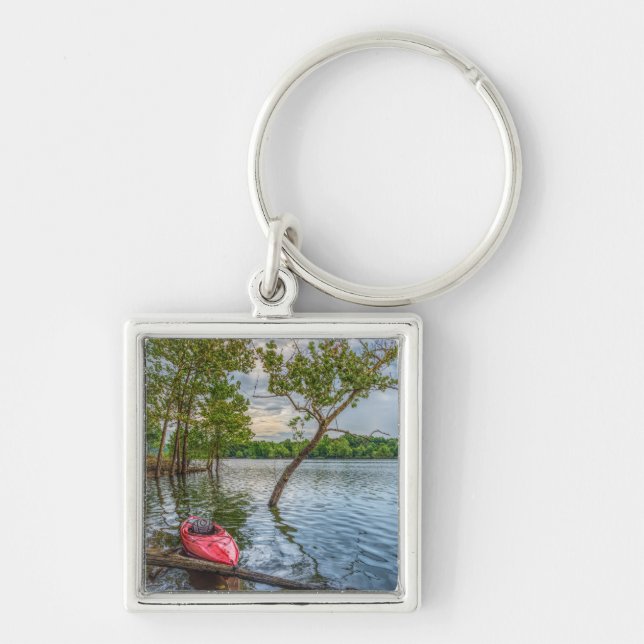 Porte-clés Kayak Flottant Sur Le Lac Table Rock (Devant)