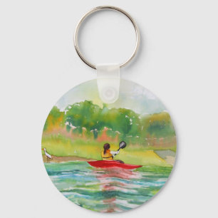 Porte-clés Kayaker Key Chain for the Kayak Lover