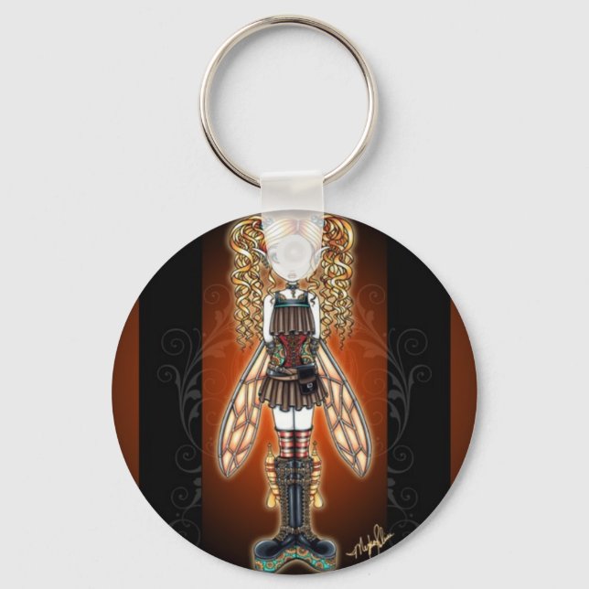 Porte-clés "Kayla" Porte - clé de fée Steampunk (Recto)
