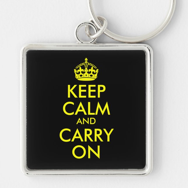Porte-clés Keep Calm and Carry On (Devant)