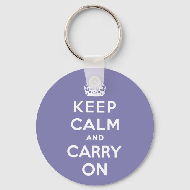 Porte-clés keep calm and carry on original (Recto)